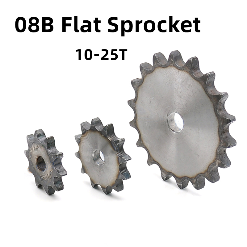 Chain Sprocket Set - 1pcs 08b 플랫 체인 스프로킷 10-25